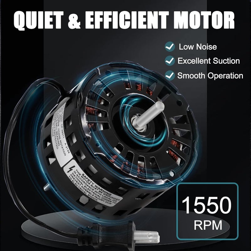 Criditpid JA2B104N Vent Fan Motor Replacement for Broan Nutone 40933, 86933, 8693000, 86933-000, JA2B104N Bathroom Exhaust Fan, 3.3 Inch Diameter Bathroom Fan Motor for Nutone 8664RP, 8663RP, 676-D, 2676F-A - Image 5